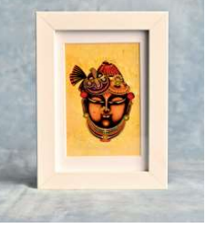 Decoupage on canvas-Shreenathji