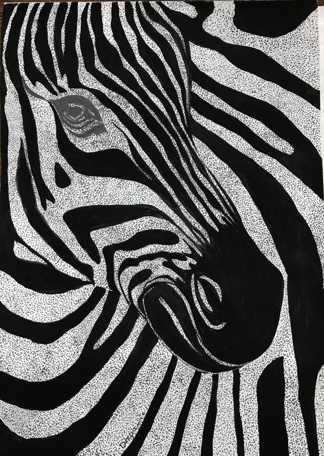 Gel Painting – Stripes image 0