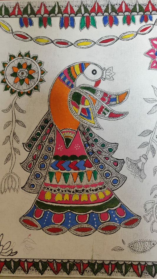 Peacock in white background image 0