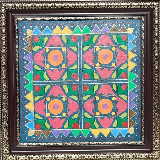 Hand painted Multi colour Pattern image 0