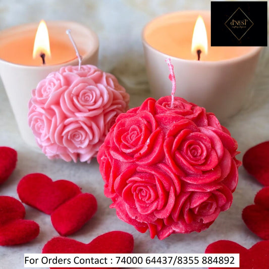 Ball Rose Candle
