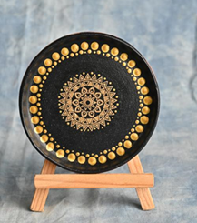 Decoupage on Terra Cotta plate