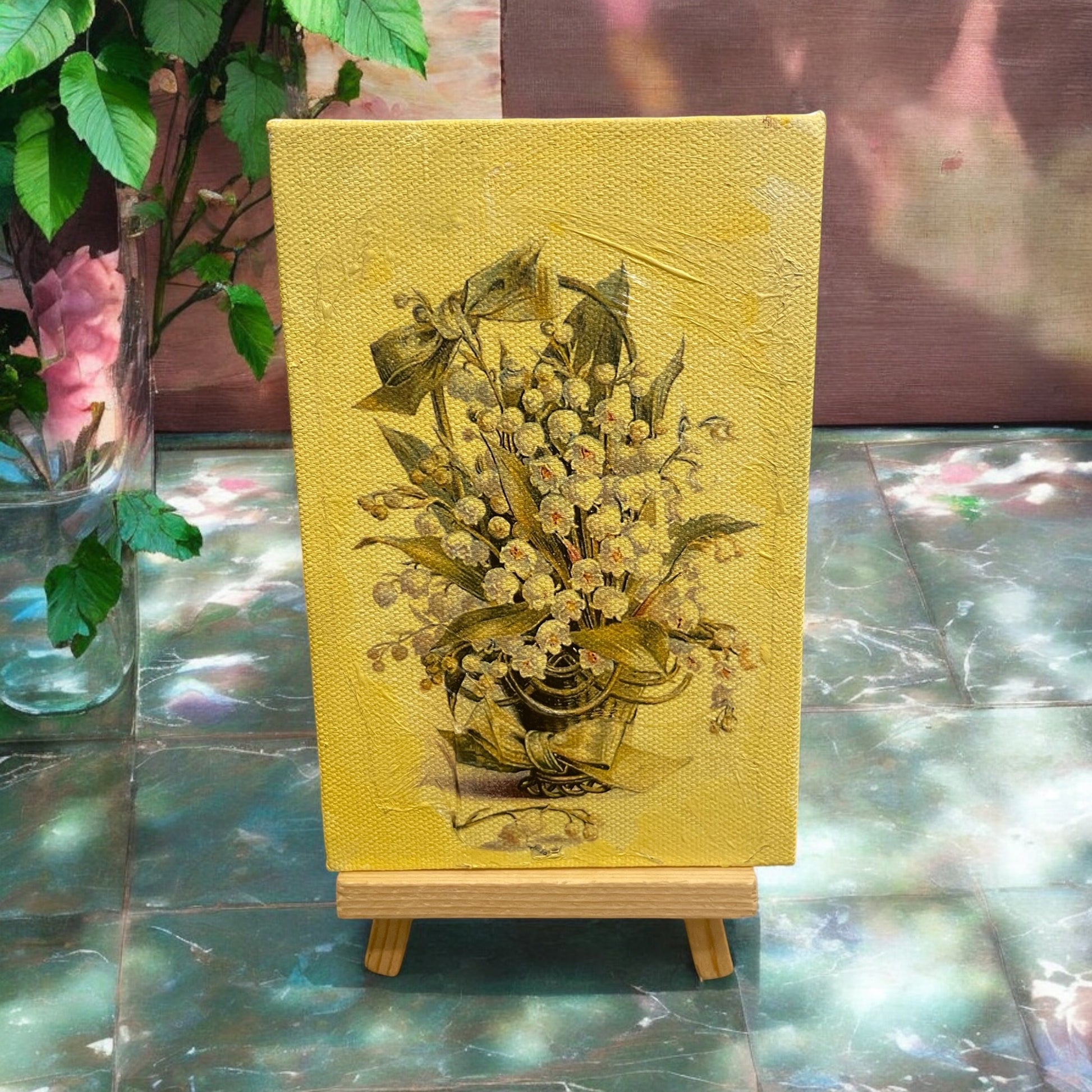 Decoupage on canvas image 1