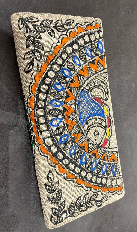 Madhubani Painting on Purse image 0